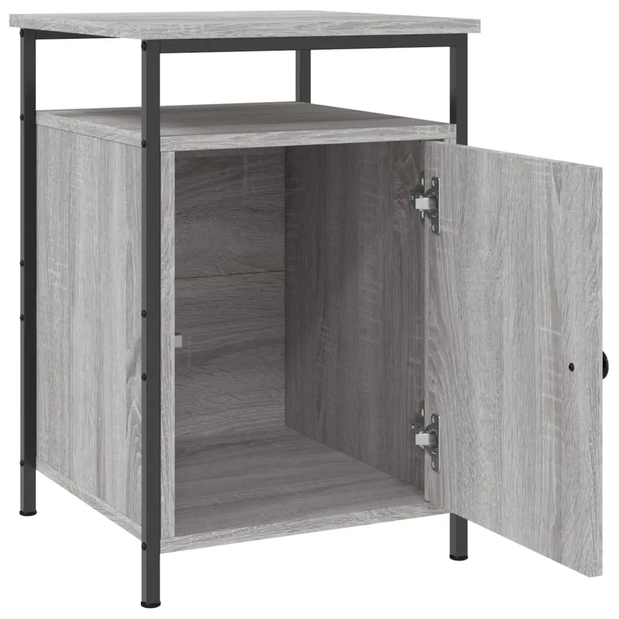 Tables de chevet 2 pcs sonoma gris 40x42x60cm bois d'ingénierie - 6