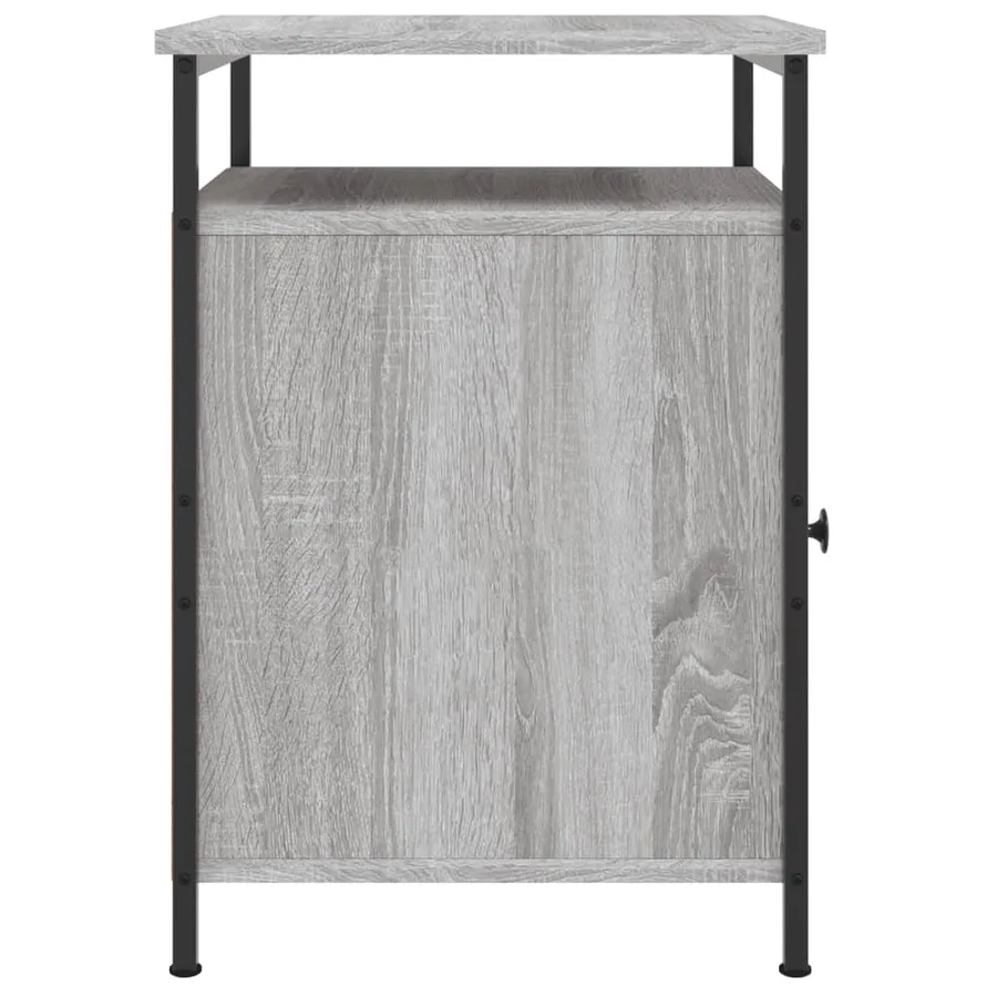 Tables de chevet 2 pcs sonoma gris 40x42x60cm bois d'ingénierie - 8