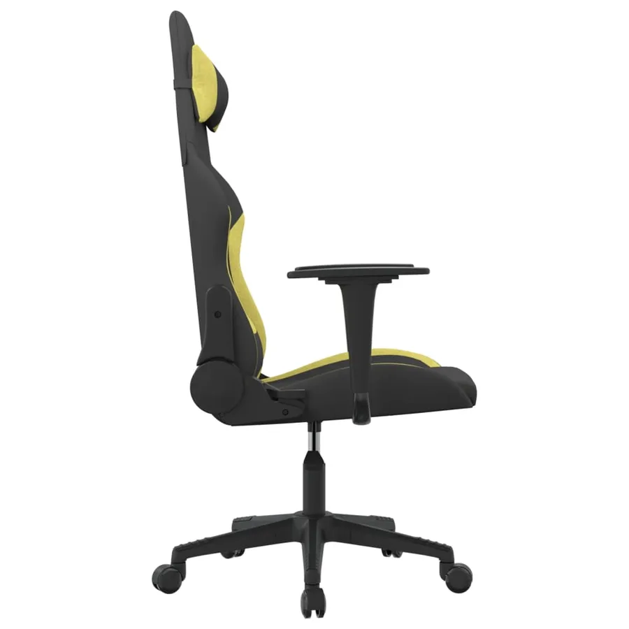 Chaise de jeu de massage Noir et vert clair Tissu - 4
