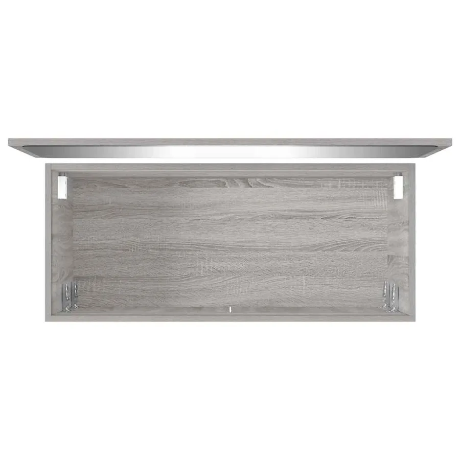 Ensemble de meubles de salle de bain 2 pcs Sonoma gris - 13