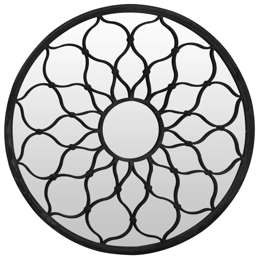 Miroir Noir 40x3 cm Fer pour utilisation à l'intérieur - 2