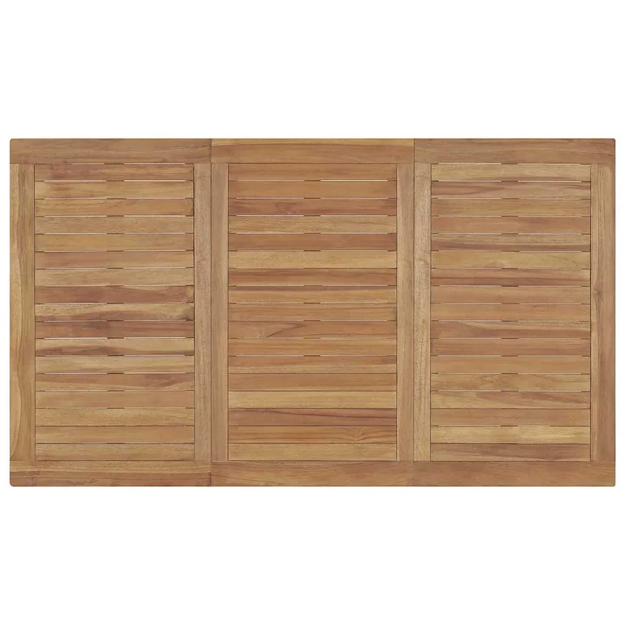 Table à dîner de jardin 140x80x77 cm Bois de teck solide - 4