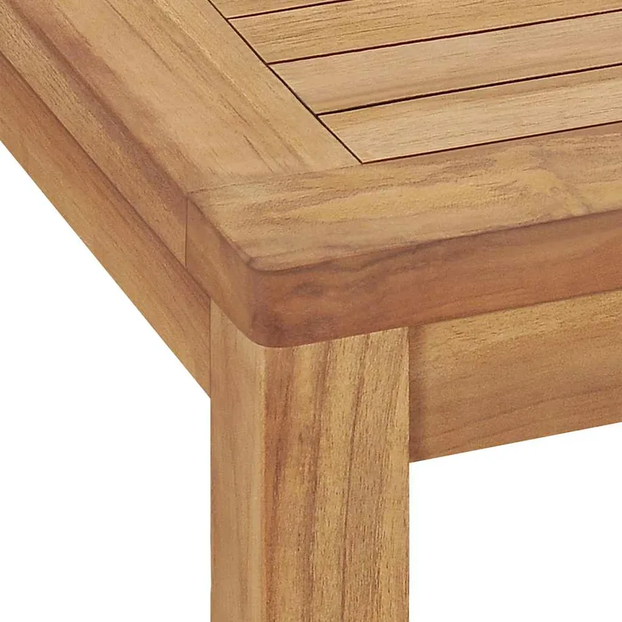 Table à dîner de jardin 140x80x77 cm Bois de teck solide - 6