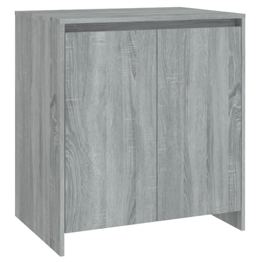 Buffets 2 pcs Sonoma gris Bois d'ingénierie - 4