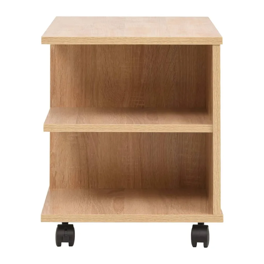 Étagère à roulettes 50x35x42 cm Chêne - 3