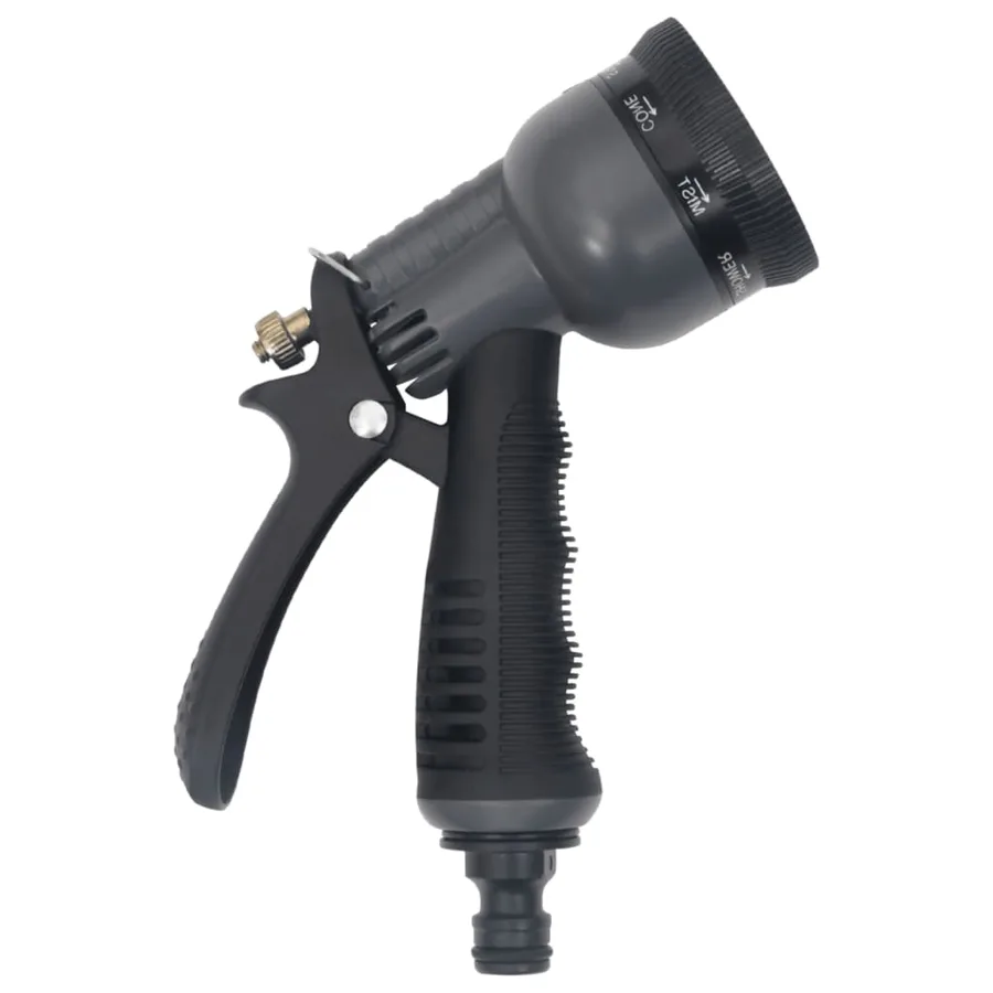 Tuyau d'arrosage buse de pulvérisation argenté 0,6" 22,5 m inox - 8