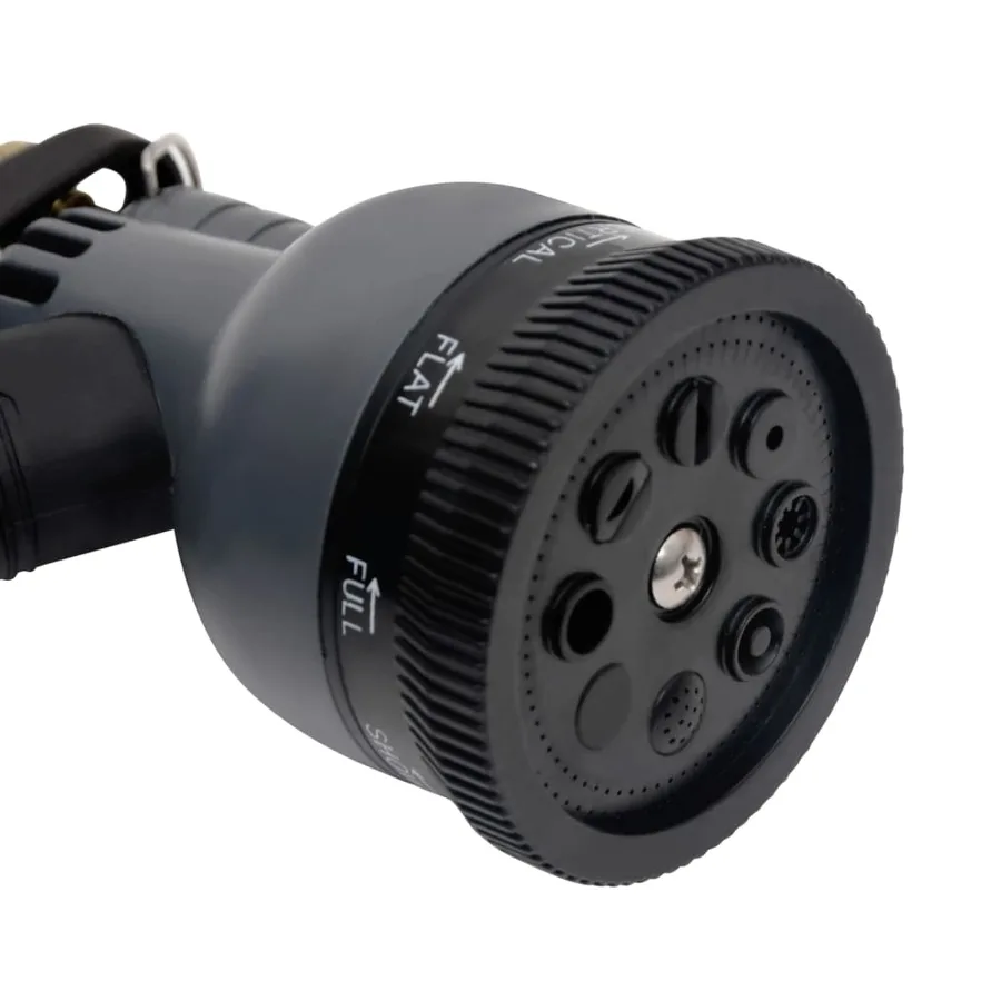 Tuyau d'arrosage buse de pulvérisation argenté 0,6" 22,5 m inox - 9