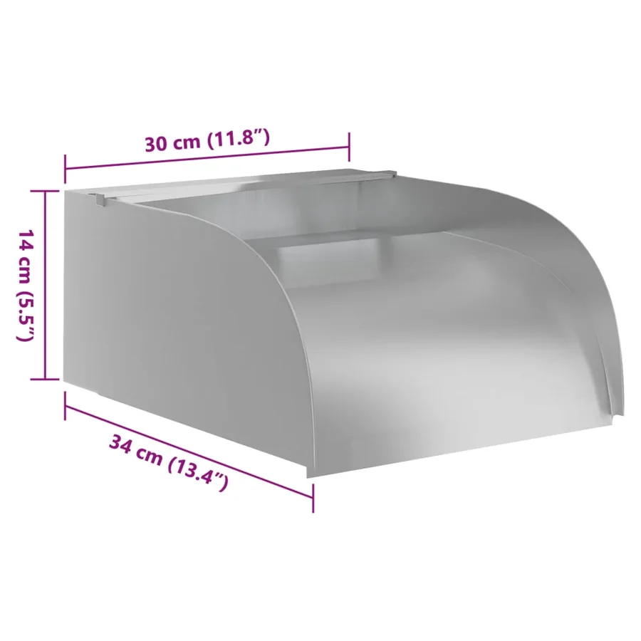 Cascade avec LED 30x34x14 cm Acier inoxydable 304 - 9