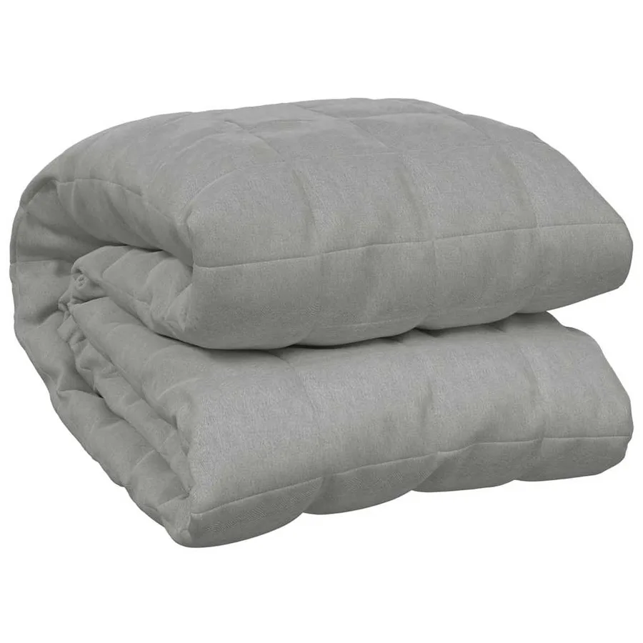 Couverture lestée Gris 200x225 cm 9 kg Tissu - 2