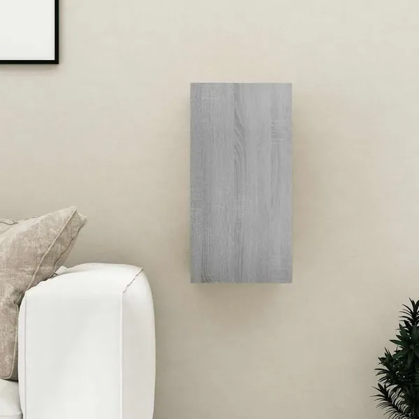 Meubles TV Sonoma gris 30,5x30x60 cm Bois d'ingénierie