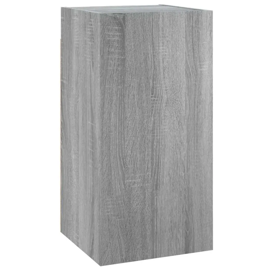 Meubles TV Sonoma gris 30,5x30x60 cm Bois d'ingénierie - 2