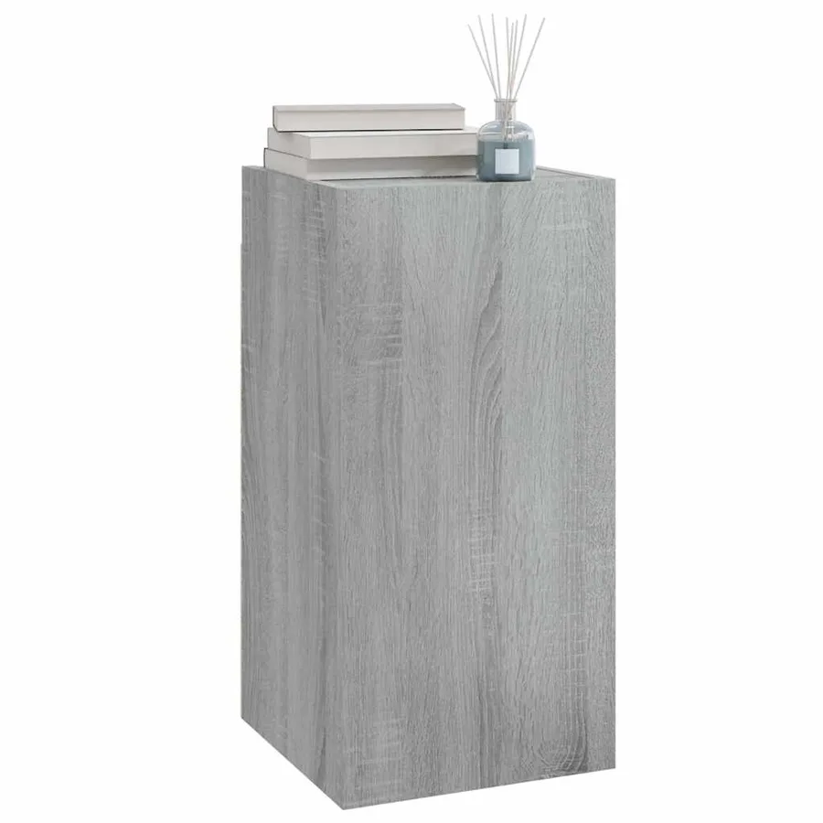 Meubles TV Sonoma gris 30,5x30x60 cm Bois d'ingénierie - 4