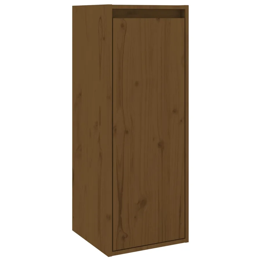 Armoires murales 2pcs Marron miel 30x30x80cm Bois de pin massif - 5
