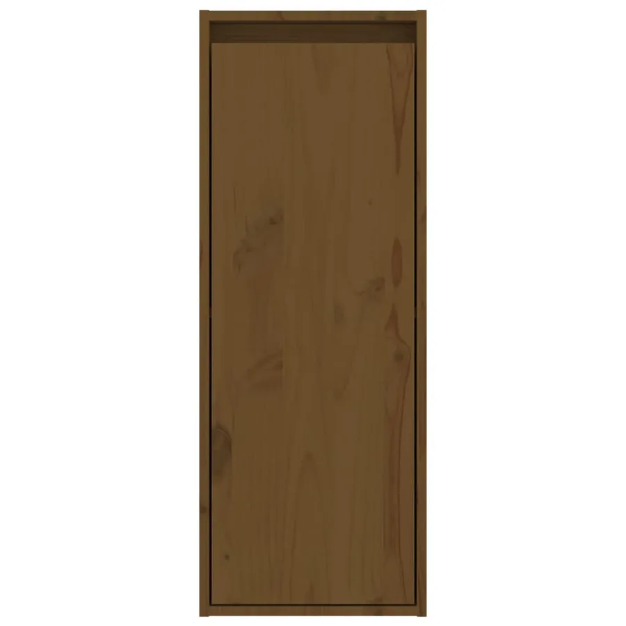 Armoires murales 2pcs Marron miel 30x30x80cm Bois de pin massif - 6