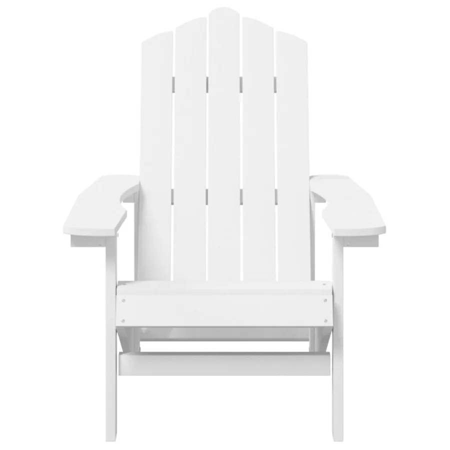 Chaise Adirondack de jardin PEHD Blanc - 3