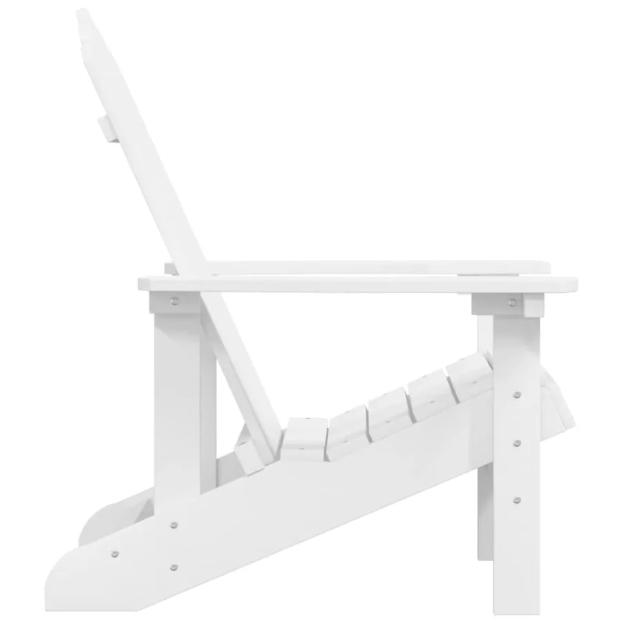 Chaise Adirondack de jardin PEHD Blanc - 4