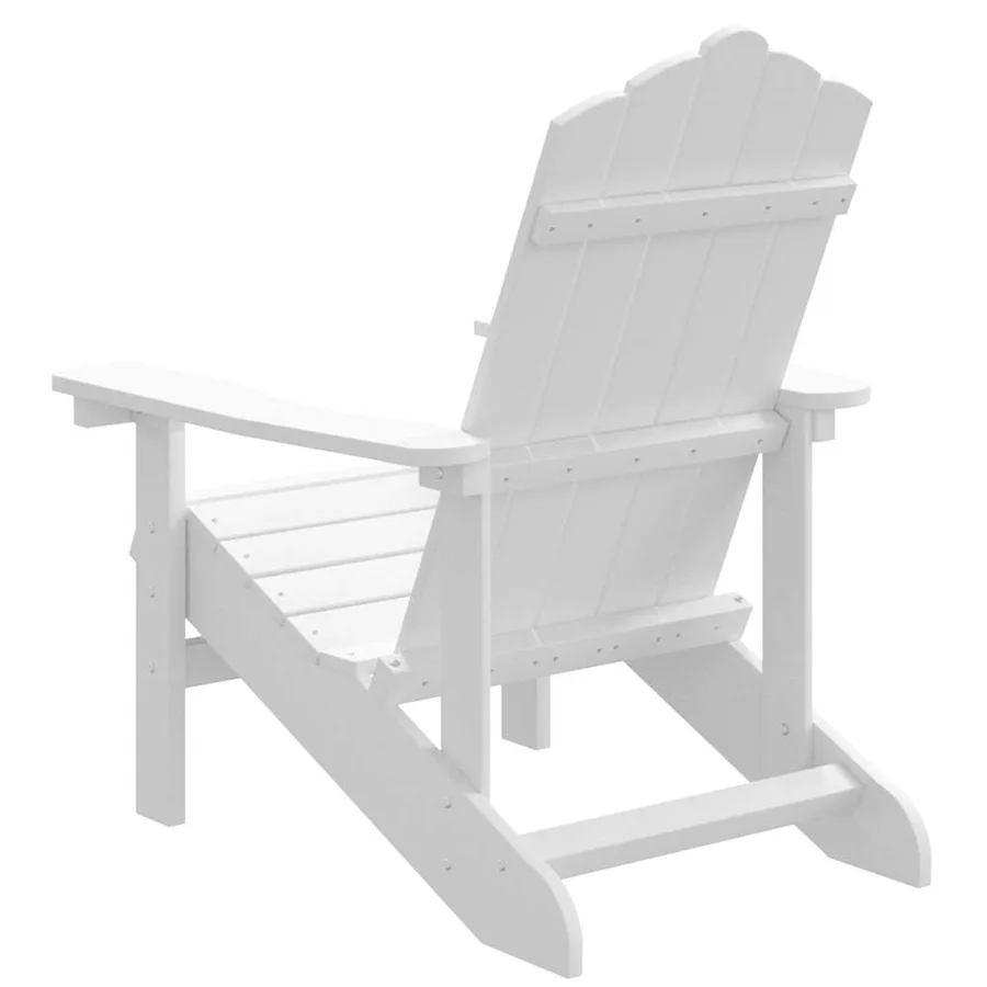 Chaise Adirondack de jardin PEHD Blanc - 5