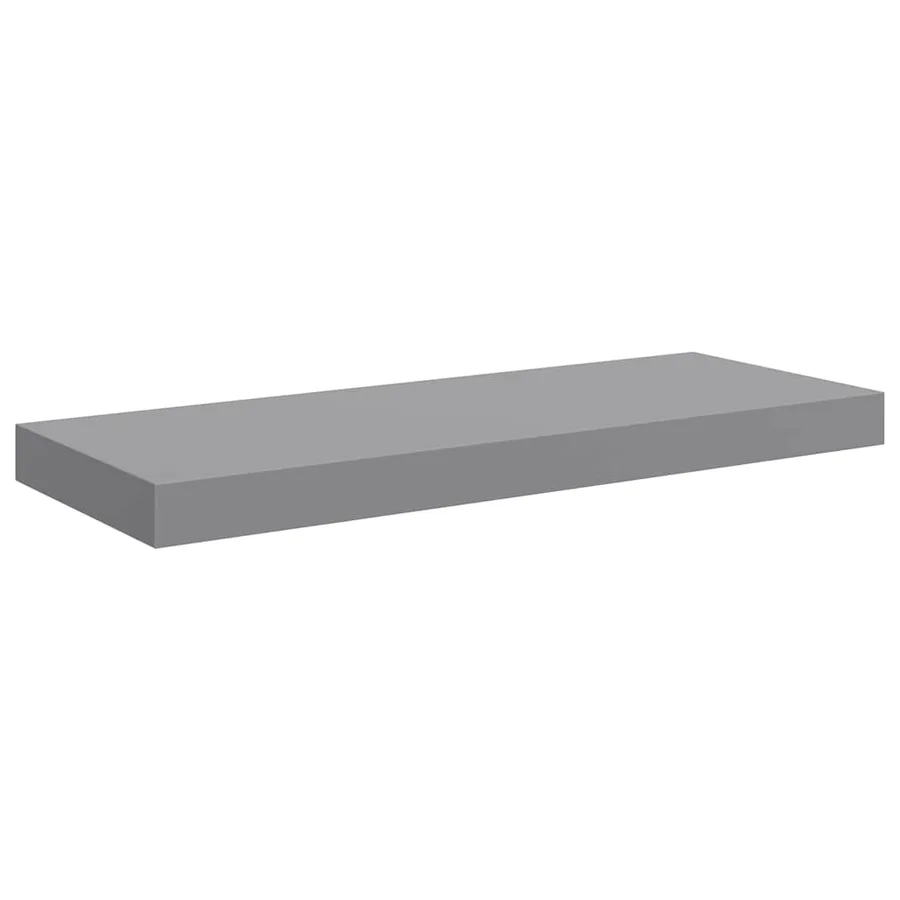 Étagères murales flottantes 2 pcs Gris 60x23,5x3,8 cm MDF - 6
