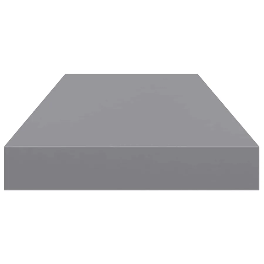 Étagères murales flottantes 2 pcs Gris 60x23,5x3,8 cm MDF - 8