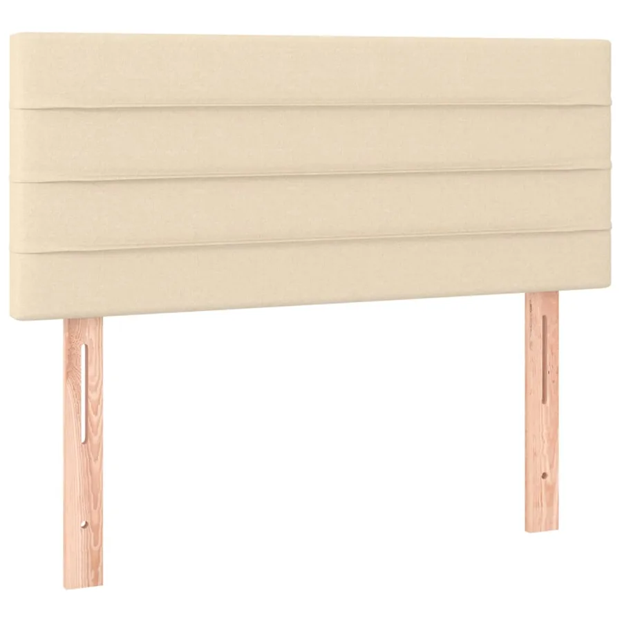 Tête de lit à LED Crème 100x5x78/88 cm Tissu - 4