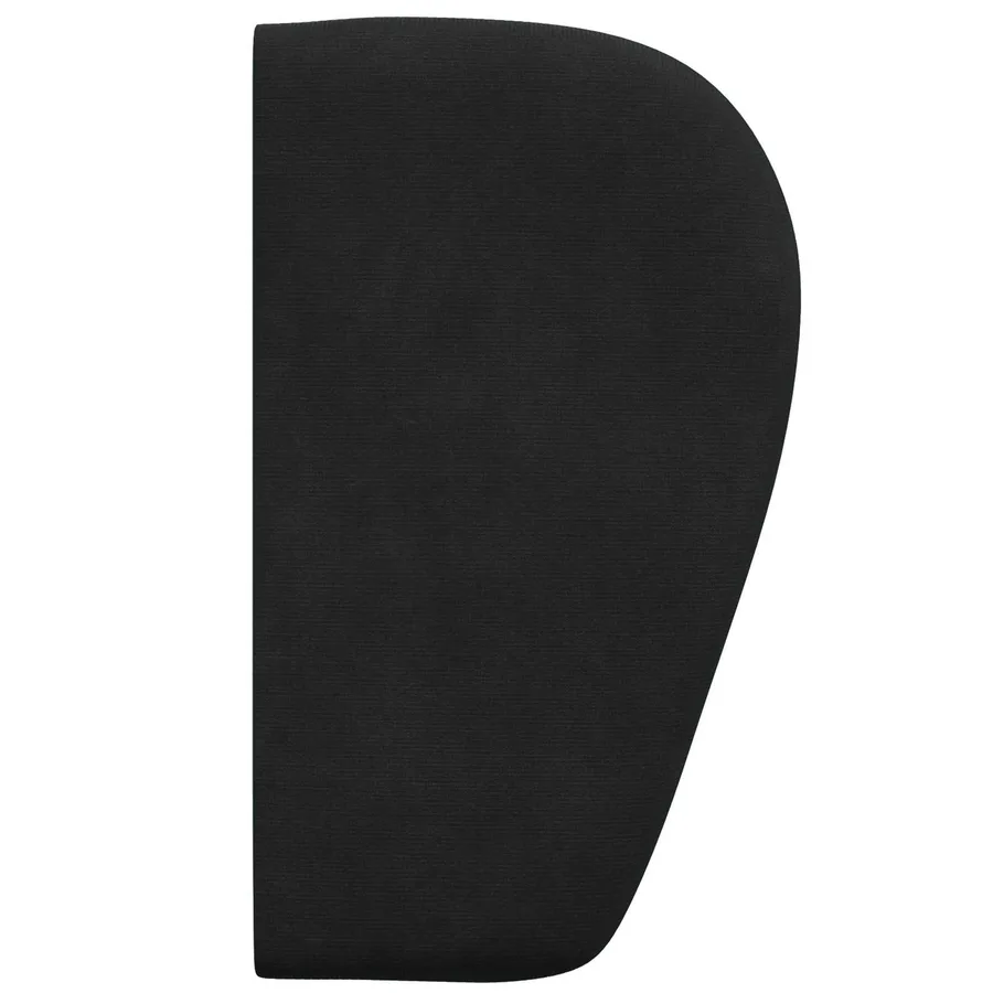 Oreille de tête de lit Noir 40 x 23 x 6 cm Velours - 7
