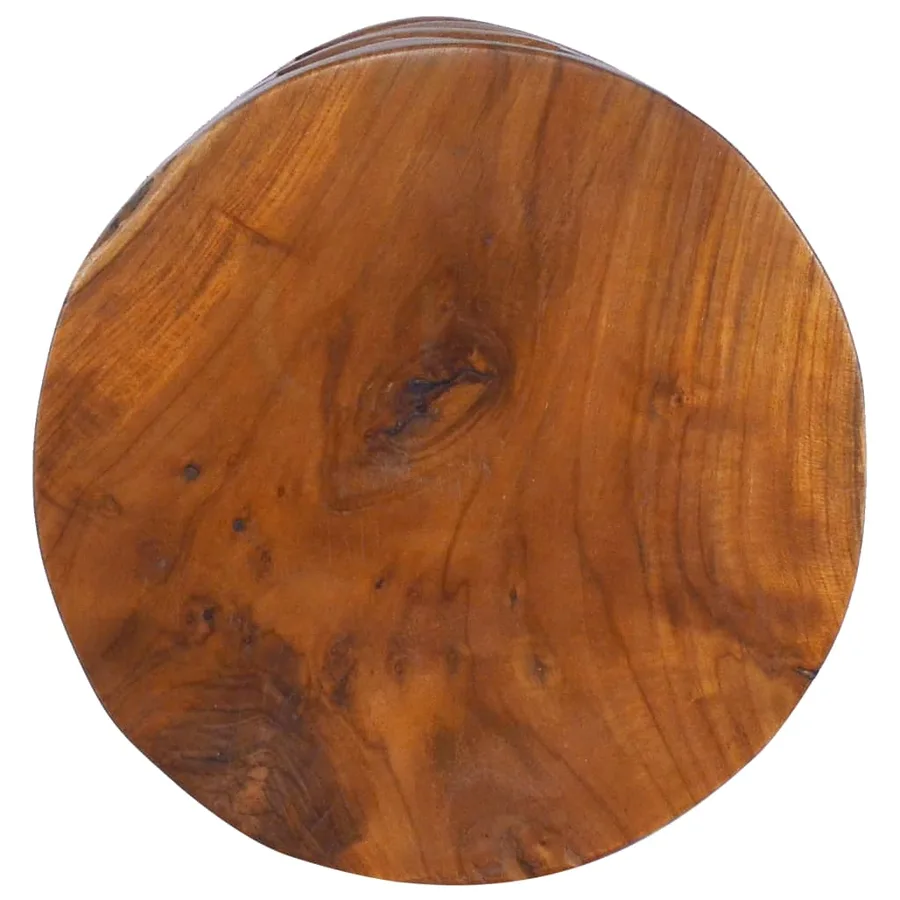 Table de chevet 30x30x45 cm Bois de teck massif - 3
