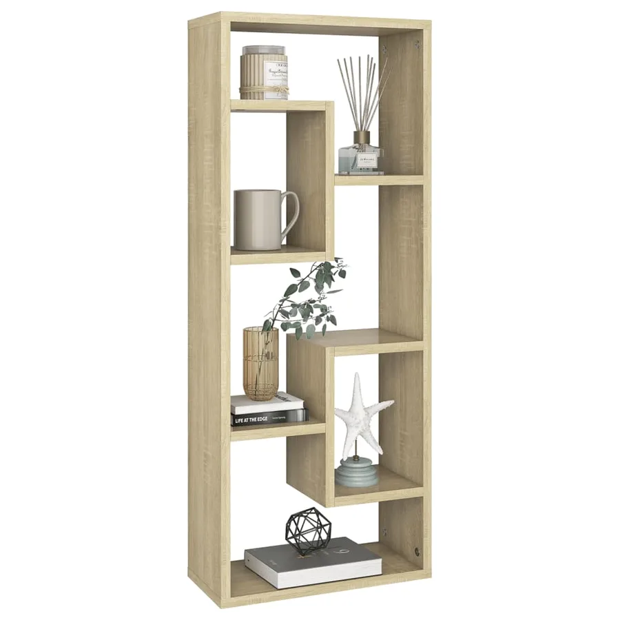 Étagère murale Chêne sonoma 36x16x90 cm Bois d'ingénierie - 3
