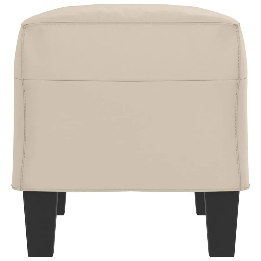 Banc Crème 70x35x41 cm Tissu microfibre - 4
