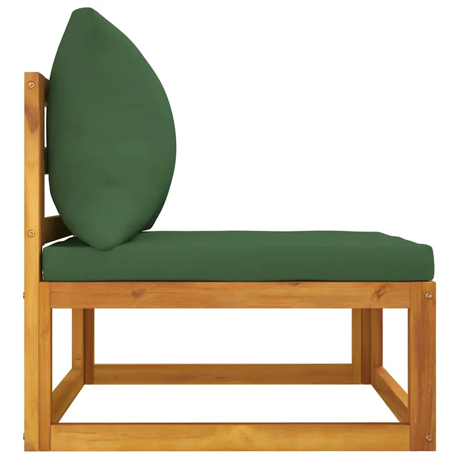 Salon de jardin 3 pcs avec coussins bois massif d'acacia - 13