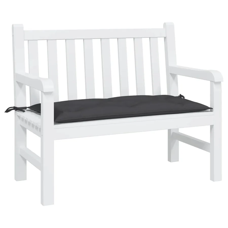 Coussin de banc de jardin noir 110x50x7 cm tissu oxford - 3