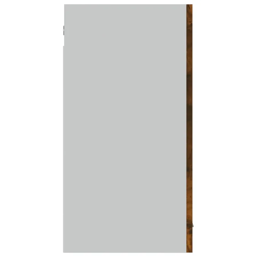 Vitrine suspendue "Lyon" Chêne fumé 80 x 31 x 60 cm Bois d'ingénierie - 6