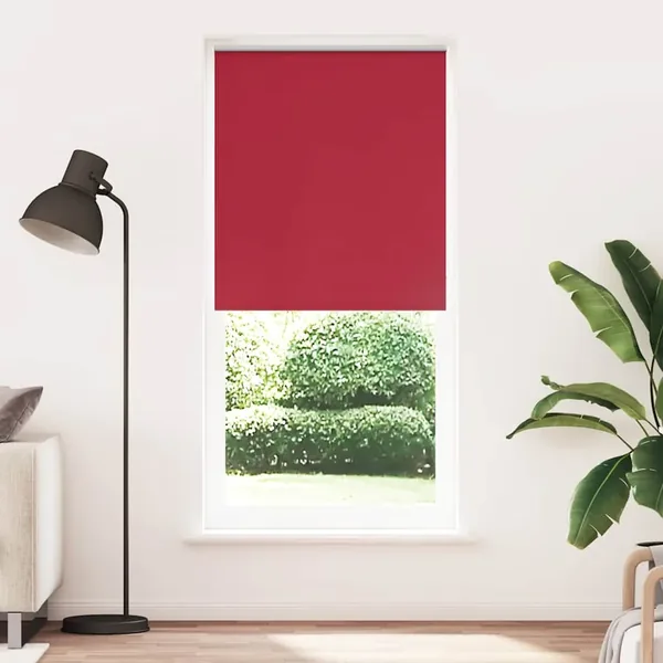 Store enrouleur occultant 104,4 x 230 cm, largeur du tissu 100 cm, rouge