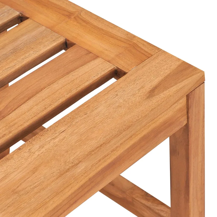 Ensemble à manger de jardin 5pcs Bois de teck massif - 9