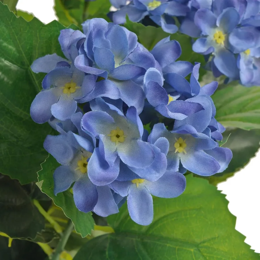 Plante hortensia artificielle avec pot 60 cm Bleu - 2