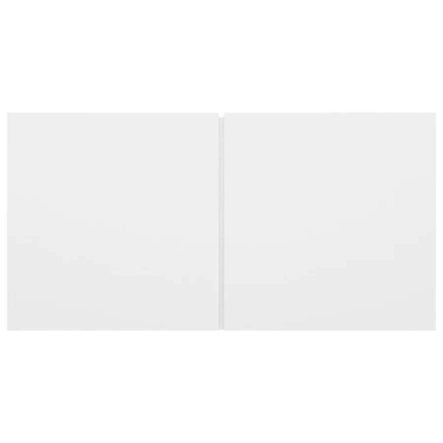 Ensemble de meubles TV 4 pcs Blanc Bois d'ingénierie - 6