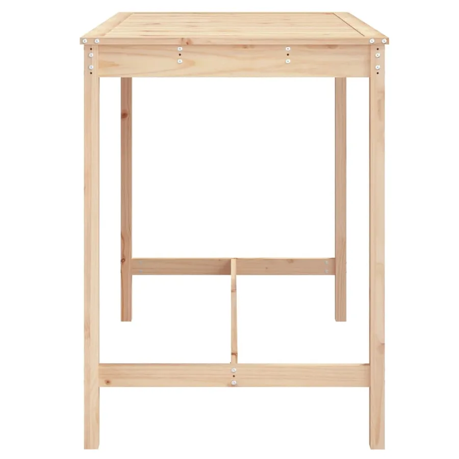 Table de jardin 121x82,5x110 cm bois massif de pin - 5