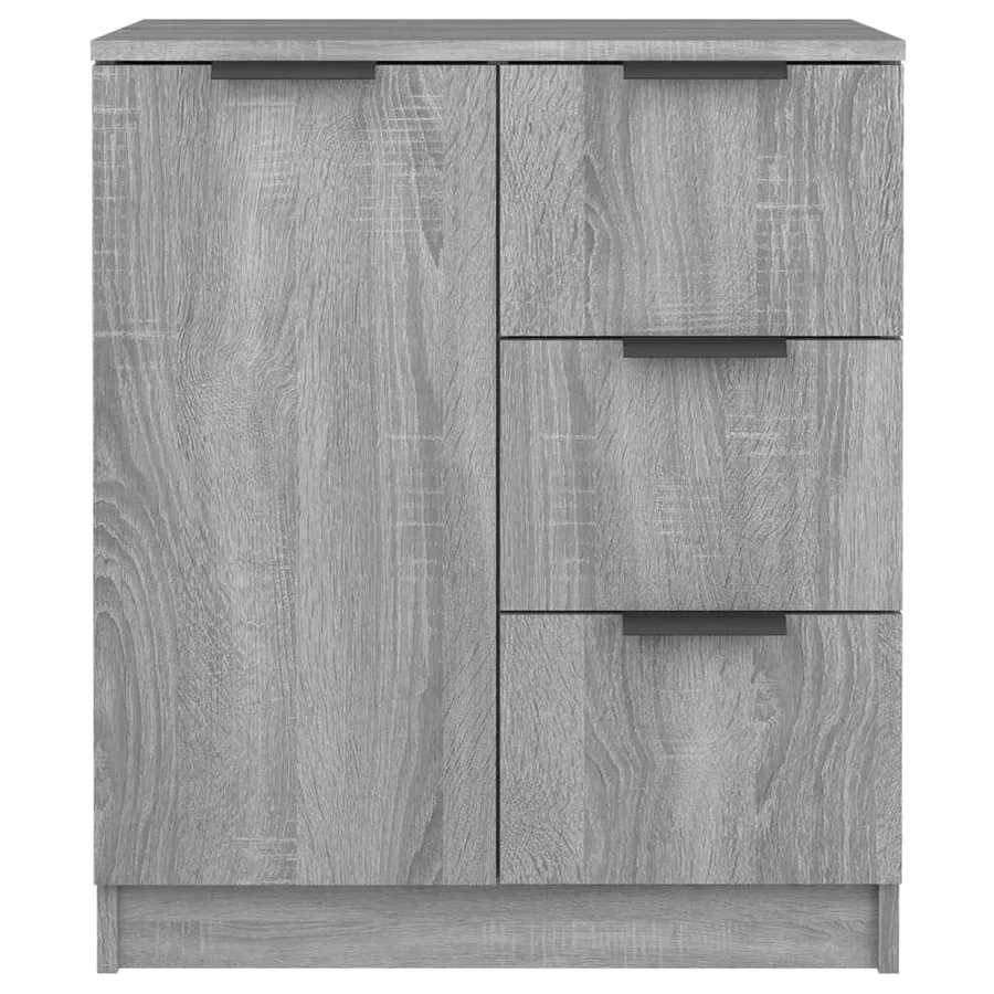 Buffets 2 pcs Sonoma gris 60x30x70 cm Bois d'ingénierie - 6