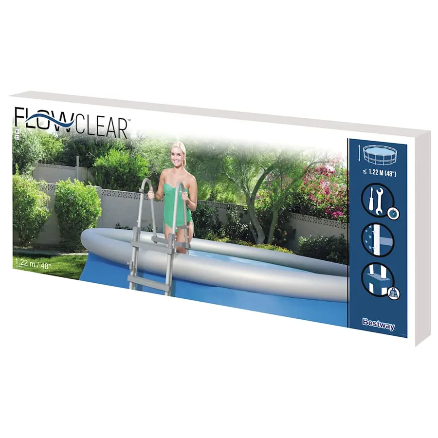 Bestway Échelle de piscine à 4 marches Flowclear 122 cm - 6