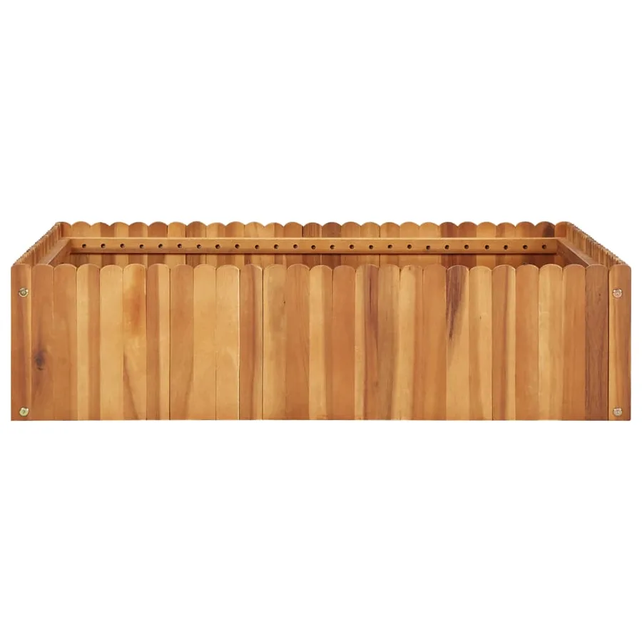 Lit surélevé de jardin 100x100x25 cm Bois massif d'acacia - 2