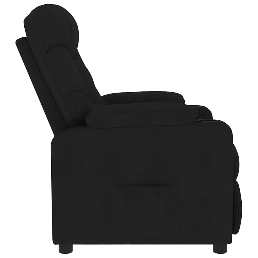 Fauteuil de massage Noir Tissu - 4
