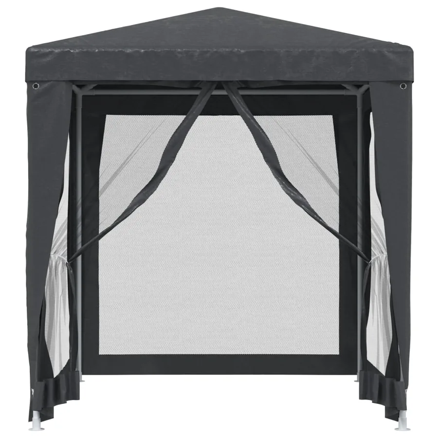 Tente de fête avec 4 parois latérales en maille Anthracite 2x2m - 3