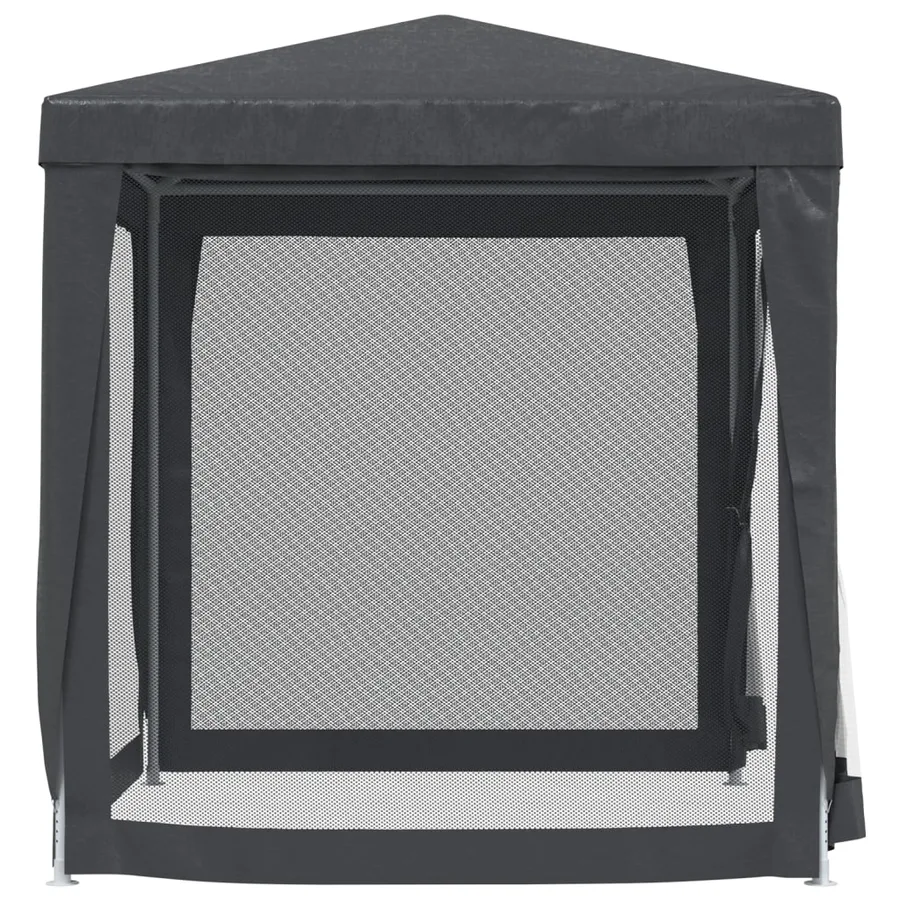Tente de fête avec 4 parois latérales en maille Anthracite 2x2m - 4