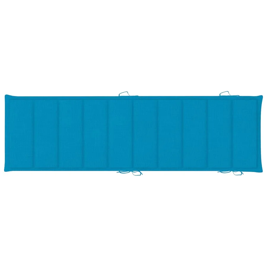 Chaises longues lot de 2 avec coussins Bois d'acacia solide - 10