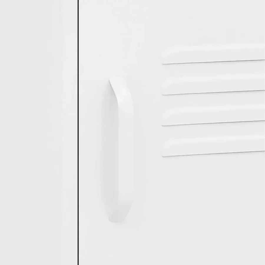 Tables de chevet 2 pcs Blanc 35x35x51 cm Acier - 8