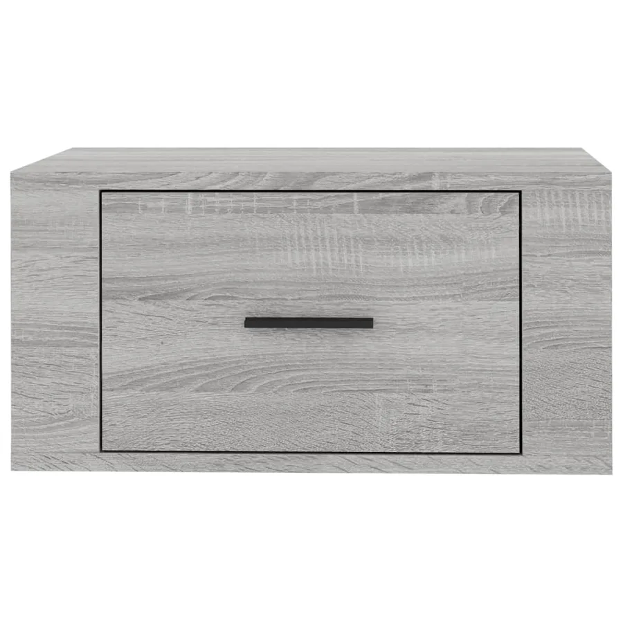 Table de chevet murale Sonoma gris 50x36x25 cm - 7