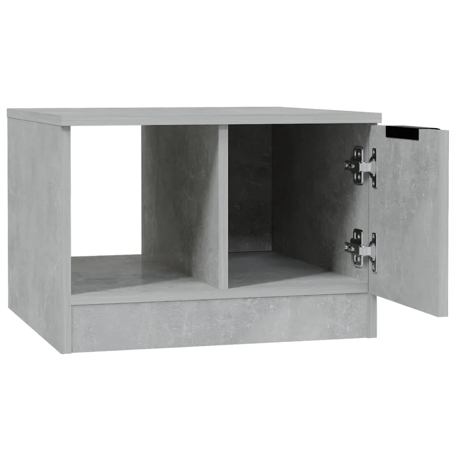 Table basse gris béton 50x50x36 cm bois d'ingénierie - 6