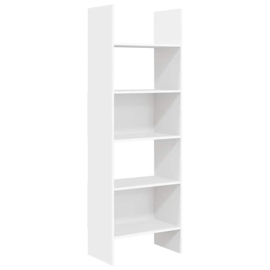 Bibliothèque Blanc 60x35x180 cm Bois d’ingénierie - 2