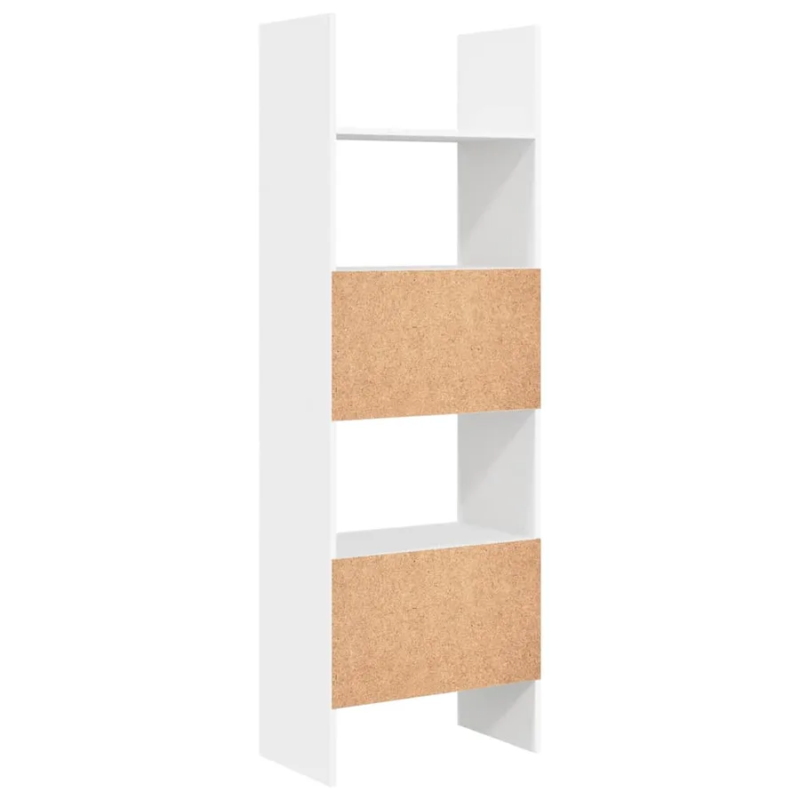 Bibliothèque Blanc 60x35x180 cm Bois d’ingénierie - 7