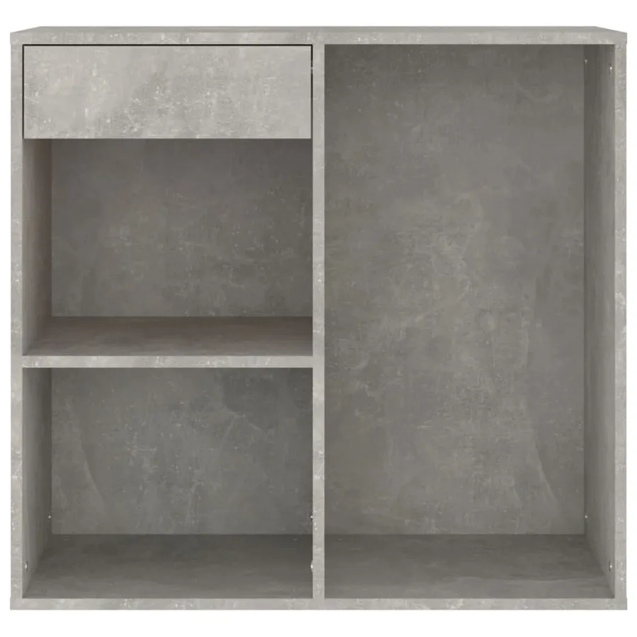 Armoire à cosmétiques Gris béton 80x40x75 cm Bois d'ingénierie - 5