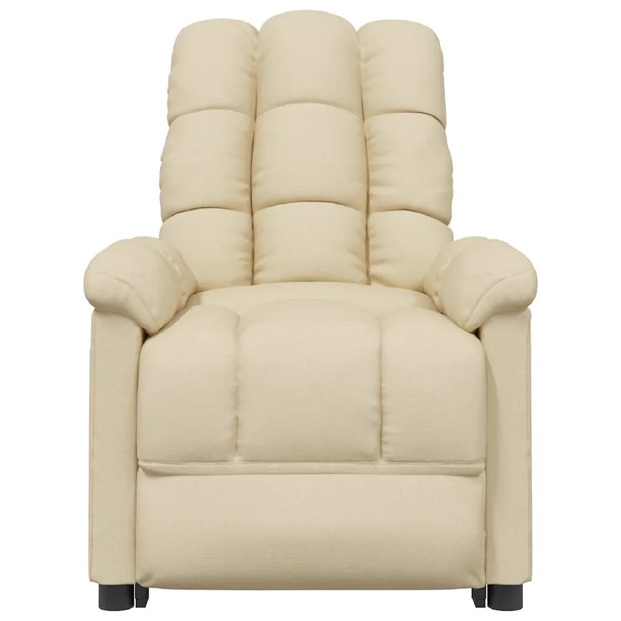 Fauteuil électrique de massage Crème Tissu - 4